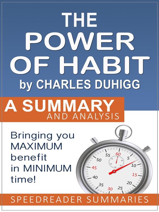 Title details for The Power of Habit by Charles Duhigg by SpeedReader Summaries - Available